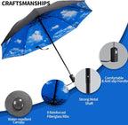 LLanxiry Compact Travel Umbrella, Mini Windproof Umbrellas - Image 4
