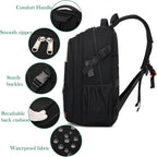 FENGDONG 17.3 inch Large Laptop Backpack Travel College Backpack Waterproof - Image 4