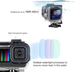 SOONSUN Waterproof Case for GoPro Hero 13 12 11 10 9 Black, 196FT/60M - Image 5