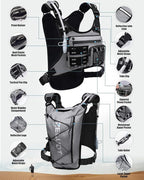 Running Vest with 2L Water Bladder, USA Original Patent, Lightweight Adjustable - Image 5