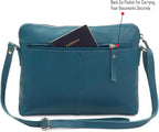 Wise Owl Accessories Small Soft Pebbled Real Leather Crossbody Handbags Purses - Image 4