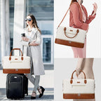 Weekender Bag for Women, Travel Duffel Bag Carry On Overnight Bag - Image 3