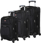 SwissGear Sion Softside Expandable Luggage, 3-Piece Set by SwissGear