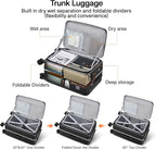 Hanke 24 Inch Luggage with Cup Holder and Charge, Top Opening Hard Shell - Image 4