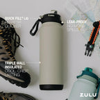 ZULU Powerfill Pro 24oz Stainless Steel Water Bottle - Image 3