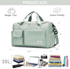 NPBAG Women Travel Duffel, Gym Workout Overnight Bag, Mommy Hospital Bag - Image 3