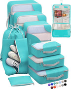 ALL INCLUDED 10 Set Durable Packing Cubes by OlarHike