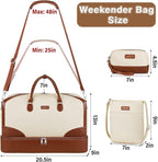 Weekender Bag for Women, Travel Duffel Bag Carry On Overnight Bag - Image 6