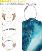 Abstract Ocean Texture Luggage Tags - Image 3