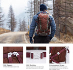 MOUNTAINTOP 25L/40L Hiking Backpack, Lightweight Travel Backpack - Image 3