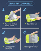 BAGSMART 6 Set Compression Packing Cubes - Image 6