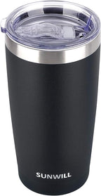 SUNWILL Travel Coffee Tumbler 20 oz, Insulated Mug by SUNWILL