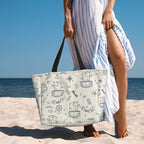 Beach Bag for Women Beach Tote Bag Waterproof Sandproof Large Bags - Image 6