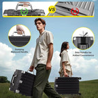 Krute Luggage 24 Inch Aluminum Frame Zipperless Suitcase - Image 9