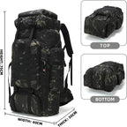 King'sGuard 70L Camping Hiking Backpack Tactical Backpack Military Molle - Image 2