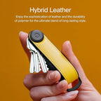 Orbitkey Key Organizer Hybrid Leather | Premium Nappa leather & TPU, Stainless - Image 2