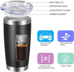 VEGOND 20oz Tumbler with Lid and Straw Stainless Steel Tumbler Cup Bulk Vacuum - Image 2