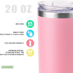 koodee 20 oz Skinny Tumbler Stainless Steel Double Wall Insulated Water Tumbler - Image 4