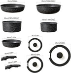 Pots and Pans Set, Nonstick Detachable Handle Cookware Set, Induction Kitchen - Image 2
