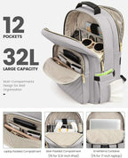 LOVEVOOK Laptop Backpack for Women, Travel Computer Work Bags - Image 2