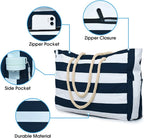 Becokan Beach Bag Large Beach Tote Bag - Image 3