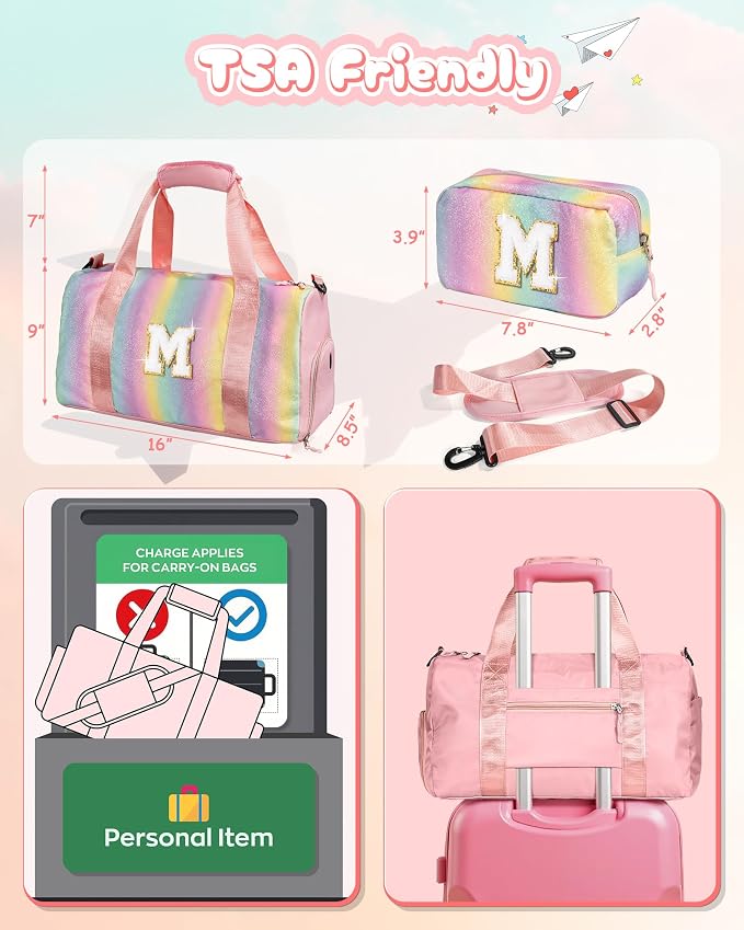 Gifts for 4 5 6 7 8 9 10 Year Old Girls-Girl Gym Bag - Image 3