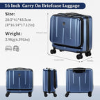 16" Carry On Briefcase Luggage - Image 9