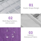 Electronics Travel Organizer, Portable Waterproof Electronic Travel Storage Bag - Image 4