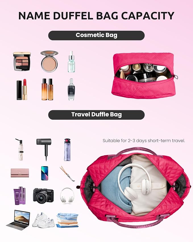 Women Gift, Teen Gifts for Girls-Initial Travel Bag - Image 4