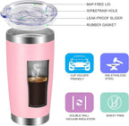 VEGOND 20oz Tumbler with Lid and Straw Stainless Steel Tumbler Cup Vacuum - Image 2