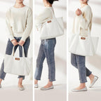 AW BRIDAL Monogram Canvas Tote Bag - Image 4