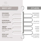 MORALVE Pants Hangers Space Saving - Image 5