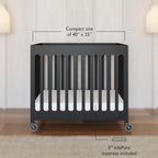 Foundations Boutique Folding Mini Baby Crib - Image 2
