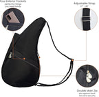 AmeriBag 17" Microfiber Crossbody Sling Healthy Back Bag - Image 11