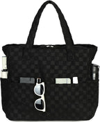 LEDAOU Large Beach Tote Bag Women Waterproof Sandproof Zipper Beach Tote Bag by LEDAOU