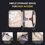 LEVEL8 Carry On Luggage with Compartment, 20 Inch Softside Expandable Travel - Image 4
