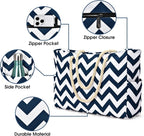 Becokan Beach Bag Large Beach Tote Bag - Image 2