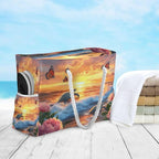 senya Large Beach Bags Totes Canvas Tote Shoulder Bag Soft Wave Water Resistant - Image 5