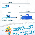 Kids Fishing Pole, Telescopic Fishing Rod, Toddler Collapsible Fishing Rod and - Image 2