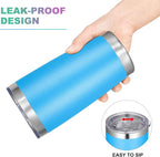 VEGOND 20oz Tumbler with Lid and Straw Stainless Steel Tumbler Cup Vacuum - Image 3