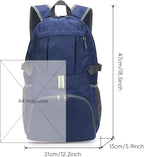 Yaopeing Lightweight Backpack, 25L Foldable Hiking Packable, Water Resistant - Image 6