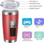 VEGOND 20oz Tumbler with Lid and Straw Stainless Steel Tumbler Cup Vacuum - Image 2