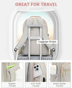 LOVEVOOK Laptop Backpack Purse for Women, Work Travel Computer Bags, College - Image 4