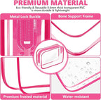 AURUZA 4 Pack Clear Toiletry Bag, Portable Travel Makeup Pouch - Image 4