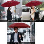 LLanxiry Compact Travel Umbrella, Mini Windproof Umbrellas - Image 8