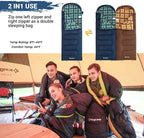 KingCamp Sleeping Bag for Adults, Cold Weather & Warm XL Big and Tall Flannel - Image 3