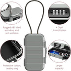 LOFICOPER Portable Safe Box, 4 Digit Combination Security Case, Waterproof - Image 3