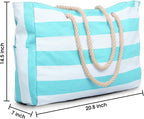 Becokan Beach Bag Large Beach Tote Bag - Image 4