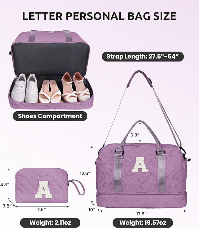Weekender Bags for Women Travel, Personalized Weekender Bag - Image 3