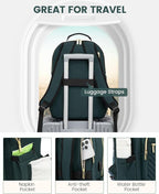 LOVEVOOK Laptop Backpack Purse for Women, Work Business Travel Computer Bags - Image 4